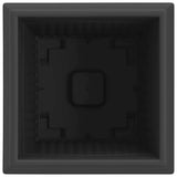 Square Flower Pot 24 pcs Black 28.5 x 28.5 x 22 cm Plastic 42020351