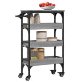 Kitchen Trolley Grey Sonoma 53x20x76 cm Engineered Wood 842354