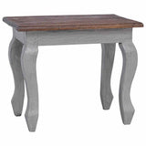Nesting Table Set 3 Pieces Solid Mahogany Wood 244505