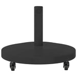 Outdoor Umbrella Base Black 48 x 48 x 32 cm Steel, Concrete 42010015