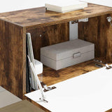 TV Wall Cabinet Smoked Oak 60 x 31 x 29.5 cm Engineered Wood 892199