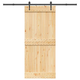 Sliding Door NARVIK Natural and Black 3445296