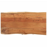 ZNTS Table Top 80x40x2.5 cm Rectangular Solid Wood Acacia Live Edge 370610