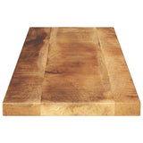 ZNTS Table Top 110x30x3.8 cm Rectangular Solid Wood Rough Mango 371374