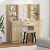 Dressing Table Set with Drawer 3 pcs Sonoma Oak Engineered Wood 3334292