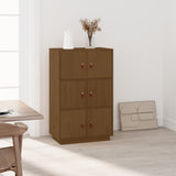 Highboard Honey Brown 67x40x108.5 cm Solid Wood Pine 820175