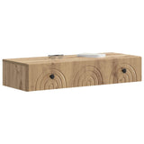 Wall-Mounted Side Table Artisan Oak 87.5 x 34.5 x 17 cm 898164