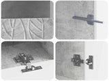 5 Piece LED TV Cabinet Concrete Grey Engineered Wood 3416760