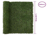 Artificial Fence Light Green 1.5 x 6 m PVC and Steel 42042380