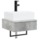 Wall-Mounted Wash Basin Concrete Grey 40 x 41 x 39 cm 890201