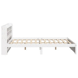 Bed Frame with Headboard without Mattress White 140x200 cm 3306737