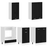 Kitchen Unit LYON 5 pcs Black Oak Engineered Wood 3438220