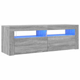 TV Cabinet with LED Lights Grey Sonoma 120x35x40 cm 815688