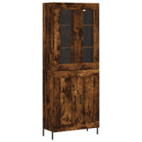 Highboard Smoked Oak 69.5x34x180 cm Engineered Wood 3198350