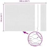 Hexagon Fence Grey 1.5 x 10 m Steel 42005506