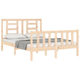 Bed Frame without Mattress Small Double Solid Wood Pine 3192851