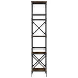 Bookcase 5-Tier Smoked Oak 59x35x171 cm Engineered Wood 837624