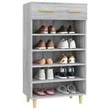 Shoe Cabinet Grey Sonoma 60x35x105 cm Engineered Wood 817556