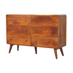 Large Curved Chestnut Chest IN3404