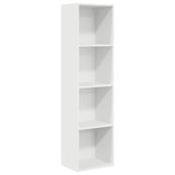 Bookcase White 40x30x152 cm Engineered Wood 857876