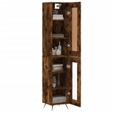 Highboard Smoked Oak 34.5x34x180 cm Engineered Wood 3200366