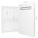 ZNTS LED Bathroom Mirror Cabinet Shining White 60x11x80 cm 326509