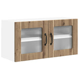 Wall Glass Cabinet LUCCA Artisan Oak 80 x 31 x 40 cm 884954