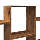 Wall Shelf Old Wood 159x18x66 cm Engineered Wood 853306