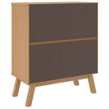 Drawer Cabinet OLDEN Brown Solid Wood Pine 358588