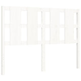 Bed Frame without Mattress White Small Double Solid Wood Pine 3192202