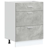 Kitchen Base Cabinet Lyon Concrete Grey Engineered Wood 854253