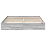 Bed Frame with Drawers without Mattress Grey Sonoma 180x200 cm Super King 3280641