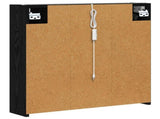 Bathroom Mirror Cabinet Black Oak 63.5 x 15.5 x 60.5 cm 889248