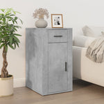 Desk with Cabinet Concrete Grey Engineered Wood 3185435