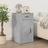 Desk with Cabinet Concrete Grey Engineered Wood 3185435