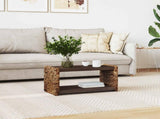 Coffee Table Natural 70 x 35 x 35 cm Solid Mahogany Wood 42011579