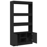 Highboard Black 92x33x180 cm Engineered Wood 3309619