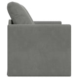 Folding Sofa Bed Dark Grey 122 x 70 x 60 cm Velvet 42030480