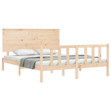Bed Frame without Mattress King Size Solid Wood Pine 3193406