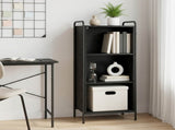 Book Cabinet 43 x 33 x 111 cm Engineered Wood Black Oak 8013902