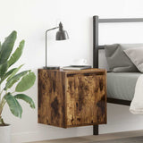 ZNTS Wall-Mounted Bedside Cabinets 2 pcs Smoked Oak 38x34x40 cm 861238