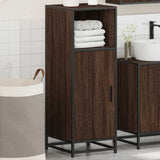 Bathroom Cabinet Brown Oak 35x37.5x100 cm Engineered Wood 849243
