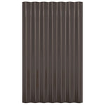 Roof Panels 36 pcs Galvanised Steel Brown 60x36 cm 319130