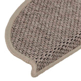 Stair Mats Self-adhesive Sisal-Look 30 pcs 65x21x4 cm Dark Beige 3365878
