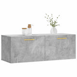 Wall Cabinet Concrete Grey 100x36.5x35 cm Engineered Wood 830120