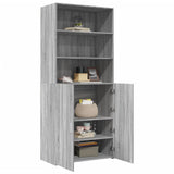 Highboard Grey Sonoma 80x42.5x185 cm Engineered Wood 3281383