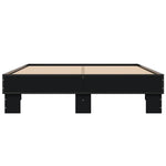 ZNTS Bed Frame without Mattress Black 120x200 cm 845862