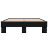 ZNTS Bed Frame without Mattress Black 120x200 cm 845862