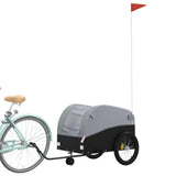 Bike Trailer Black and Grey 45 kg Iron 94147