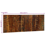 ZNTS Headboard Multicolour 140 cm Solid Wood Reclaimed 4017498